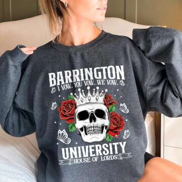 Matinox Barrington University Haunting Adeline Sweatshirt - Dark Romances Smut Reading Bookworm Sweatshirt