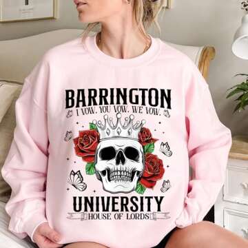 Matinox Barrington University Haunting Adeline Sweatshirt - Dark Romances Smut Reading Bookworm Sweatshirt