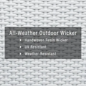 Crosley Palm Harbor Outdoor Wicker Round Side Table