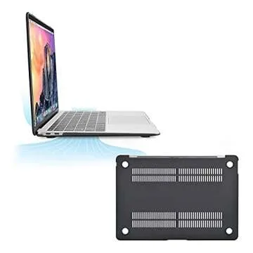 MOSISO Compatible with MacBook Air 13 inch Case 2022 2021 2020 2019 2018 Release A2337 M1 A2179 A1932 Retina Display Touch ID, Plastic Face Sketch Hard Shell & Keyboard Cover & Screen Protector, Black