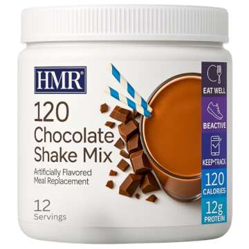 HMR 120 Chocolate Shake Meal Replacement Powder | 12g Protein | Low Calorie Nutritional Drink