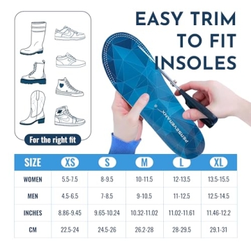 NASA Grade Insoles for Plantar Fasciitis Relief and Support