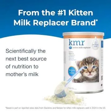 PetAg KMR Kitten Milk Replacer Powder - Complete Nutrition for Kittens 0-6 Weeks