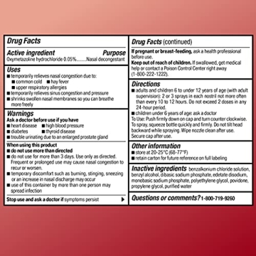 Amazon Basic Care 12-Hour Nasal Spray for Congestion