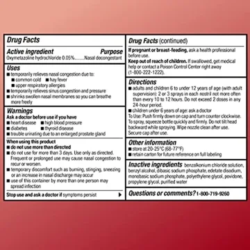 Amazon Basic Care 12-Hour Nasal Spray for Congestion