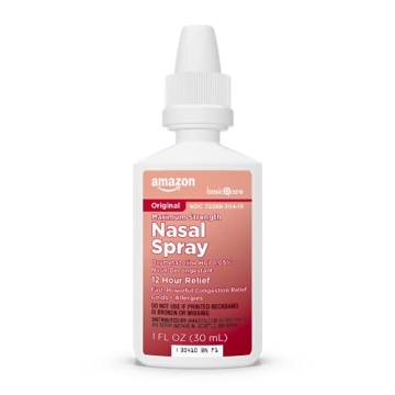 Amazon Basic Care 12-Hour Nasal Spray for Congestion
