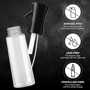 IMPORX Continuous Fine Mist Spray Bottle 2 Pack for Hair & Plants
