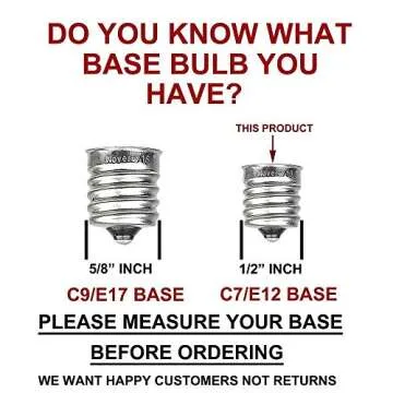 Novelty Lights Ceramic Christmas Replacement Bulbs - Outdoor Individual Bulbs for Events, Holiday Parties, Patios, and More - C7/E12 Candelabra Base, 5 Watt Lights (Multicolor, 25 Pack)