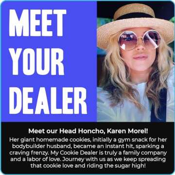 My Cookie Dealer Protein Cookies, Milk and Cookies (12-Pack, 4oz Cookie) - 18g Protein per Cookie (Made with RAW Nutrition Protein) - Individually Wrapped Travel Snacks