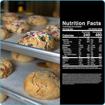 My Cookie Dealer Protein Cookies, Milk and Cookies (12-Pack, 4oz Cookie) - 18g Protein per Cookie (Made with RAW Nutrition Protein) - Individually Wrapped Travel Snacks