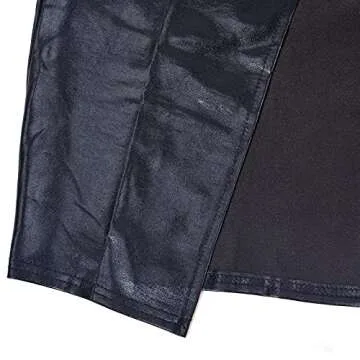 VWIWV Women's Sexy Faux Leather Midi Dress Party Outfit