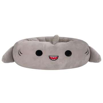 Squishmallows 24-Inch Gordon Shark Pet Bed - Medium Ultrasoft Official Squishmallows Plush Pet Bed