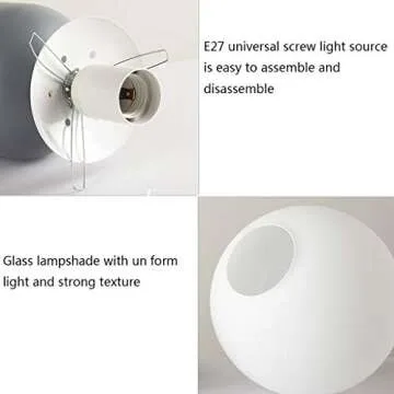 Stylish Green Glass Ball LED Table Lamp for Home