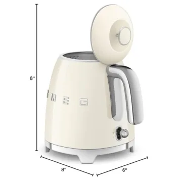 Smeg Cream Mini 50's Retro Electric Kettle 3 Cup