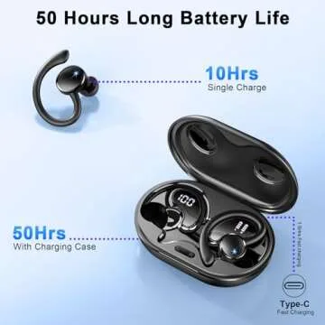 Bluetooth 5.4 Wireless Earbuds with 50 Hours Playtime