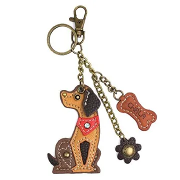 CHALA Mini Dog Keychain Stylish Purse Charm Key Fob