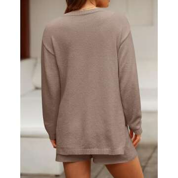 ZESICA Women's Knit Lounge Set - Cozy & Trendy Fall Wear