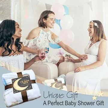 SANDAN* Baby Monthly Milestone Blanket Boy & Girl Super Soft, Extra Large Newborn Month Blanket with a Photo Album, Bandana Bib and Frames for Perfect Personalized Baby Milestone Pictures