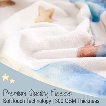 SANDAN* Baby Monthly Milestone Blanket Boy & Girl Super Soft, Extra Large Newborn Month Blanket with a Photo Album, Bandana Bib and Frames for Perfect Personalized Baby Milestone Pictures