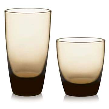 Libbey Classic 16-Piece Rocks and Tumbler Set for Entertaining