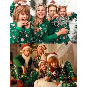 Ekouaer Family Christmas Pajamas Matching Sets - Stylish Comfort for Everyone