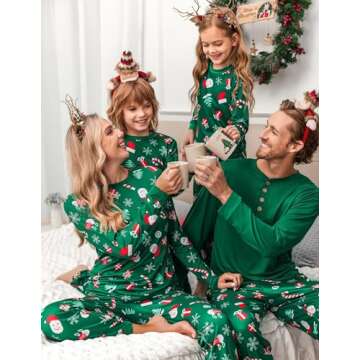 Ekouaer Family Christmas Pajamas for All Ages