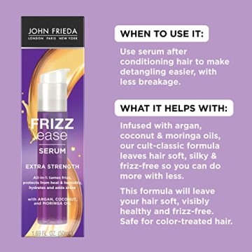 John Frieda Frizz Ease Hair Serum for Smooth, Frizz-Free Hair