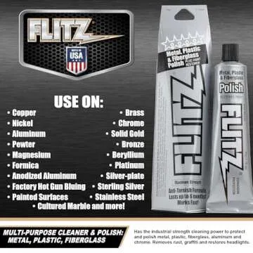 Flitz Metal Polish and Cleaner Paste - Versatile for Jewelry, Plastic, and More | 1.76 OZ