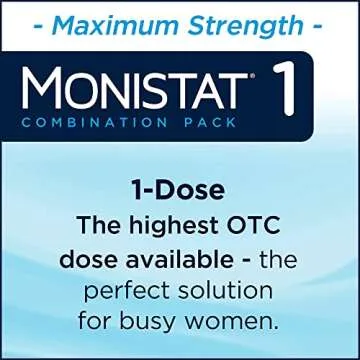 Monistat 1 Day Yeast Infection Treatment for Women, 1 Miconazole Ovule Insert & External Monistat Anti-Itch Cream Bundle