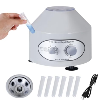 SUPER DEAL Electric Lab Laboratory Centrifuge Machine - 4000 RPM Capacity with Timer
