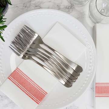 SimuLinen Elegant Disposable Dinner Napkins - Soft, Absorbent