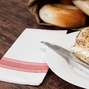 SimuLinen Elegant Disposable Dinner Napkins - Soft, Absorbent