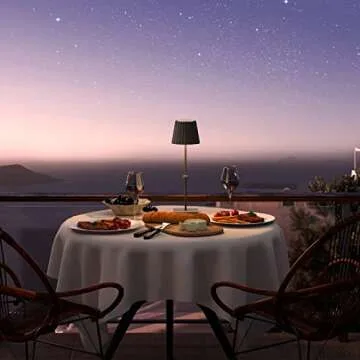 HUIVEOO Cordless Table Lamp - Rechargeable & Waterproof