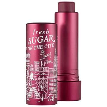 Fresh Lip Treatment SPF 15 Sugar In The City by Ingrid Nilsen .15 Ounce Full Size Blackberry Tint