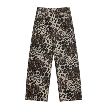 Aelfric Eden High Waist Leopard Print Jeans - Trendy & Comfortable