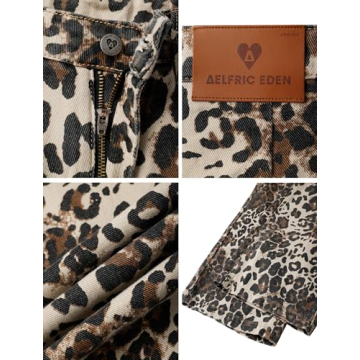 Aelfric Eden High Waist Leopard Print Jeans for Style