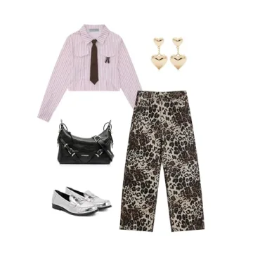 Aelfric Eden High Waist Leopard Print Jeans for Style