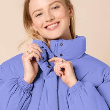 Stylish Amazon Essentials Women's Cropped Puffer Jacket
