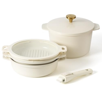 Country Kitchen Stackable Pot Set - Nonstick Cookware Solution!