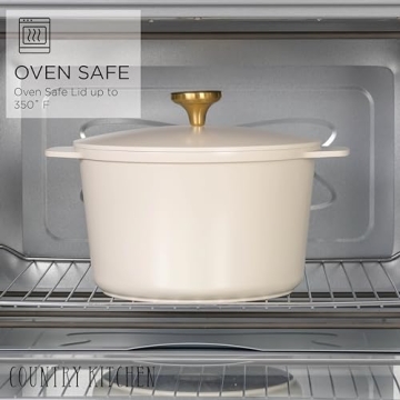 Country Kitchen Stackable Pot Set - Nonstick Cookware Solution!