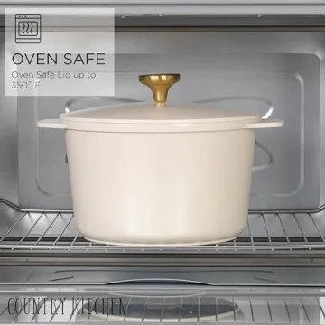 Country Kitchen Stackable Pot Set - Nonstick Cookware Solution!