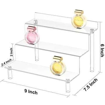 Grarry Acrylic Risers Display Stand for Perfume Organizer