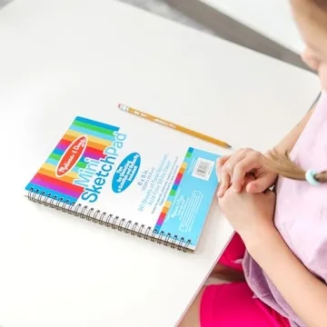 Melissa & Doug Mini Sketch Pad of Paper (6 x 9 inches) - 50 Sheets, 3-Pack - Drawing Paper, Drawing And Coloring Pad For Kids, Art Paper For Kids
