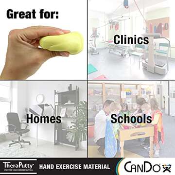 CanDo TheraPutty Standard Hand Exercise Putty For Rehabilitation, Exercises, Hand Therapy, Occupatio...