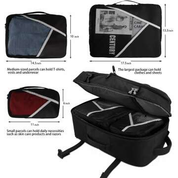 Asenlin 40L Travel Backpack - Water Resistant