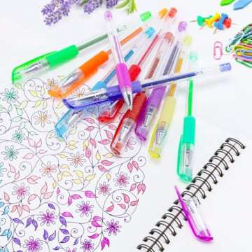 TANMIT 36 Colors Gel Pens Set for Vibrant Artistry