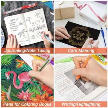 TANMIT 36 Colors Gel Pens Set for Vibrant Artistry