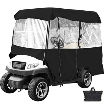 Happybuy Golf Cart Cover - 4 Passenger, Weatherproof & Durable