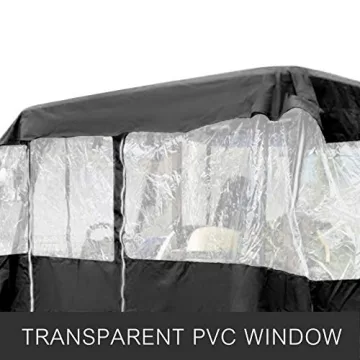 Happybuy Golf Cart Cover 4 Passenger Weatherproof Durable