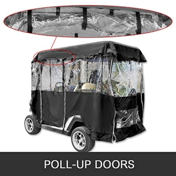 Happybuy Golf Cart Cover 4 Passenger Weatherproof Durable